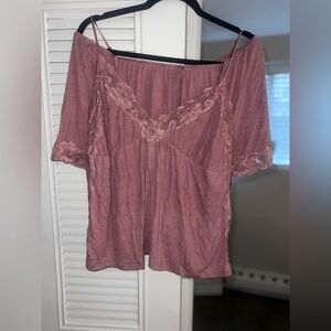 Victoria's Secret Mauve Lace Top